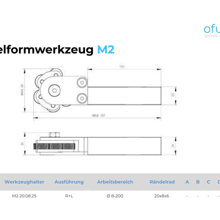 Rändelformwerkzeug M2