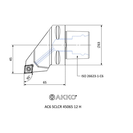 AKKO AC6 SCLCR 45065 12 H Monoblockhalter mit Polgygonschaft