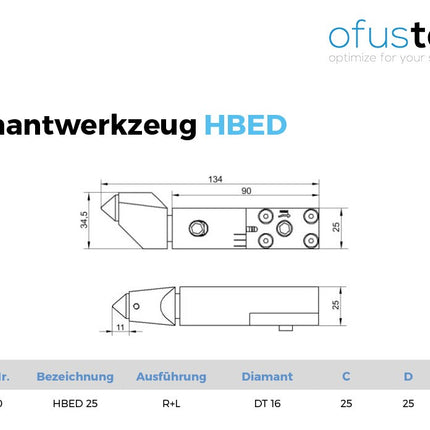 Diamantwerkzeug HBED