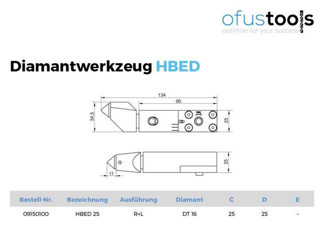 Diamantwerkzeug HBED