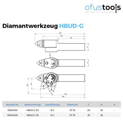 Diamantwerkzeug HBUD-G