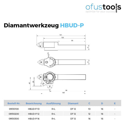 Diamantwerkzeug HBUD-P