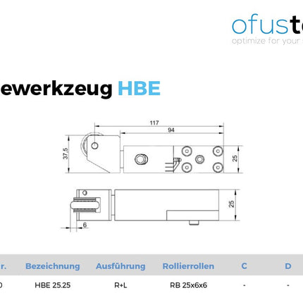 Rollierwerkzeug HBE