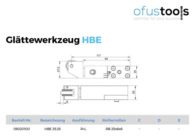 Rollierwerkzeug HBE