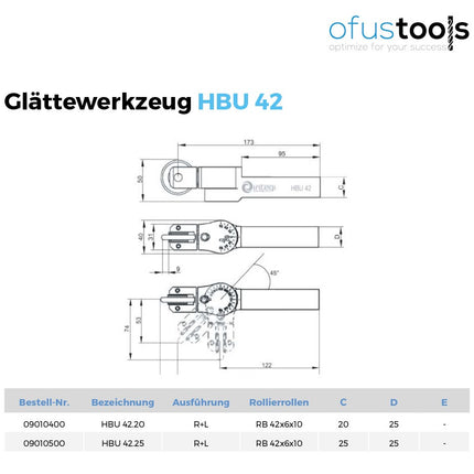 Rollierwerkzeug HBU 42