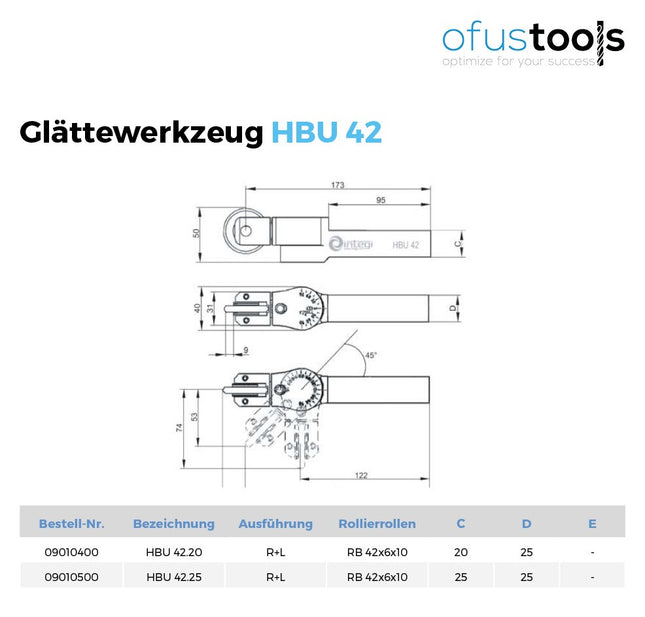 Rollierwerkzeug HBU 42