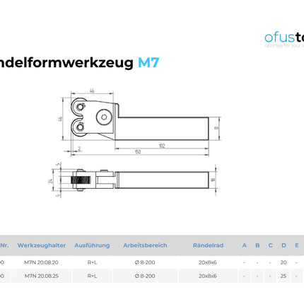 Rändelformwerkzeug M7